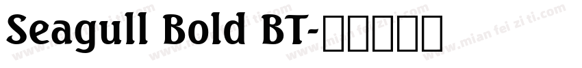 Seagull Bold BT字体转换